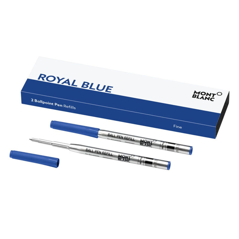 Montblanc - 2 x Ballpoint Pen Refills (F) Royal Blue image number 0
